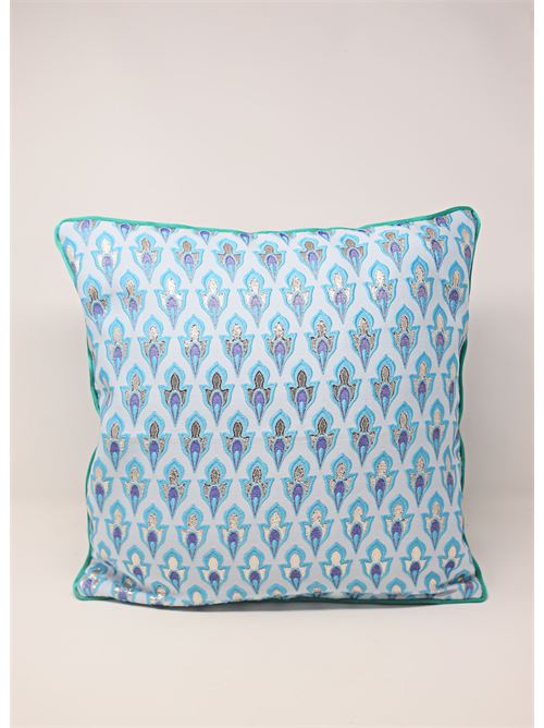 cuscino sartoriale jaquard azzurro Laboratorio Capri | 40X40CUSCINOJAQUARDCELESTE